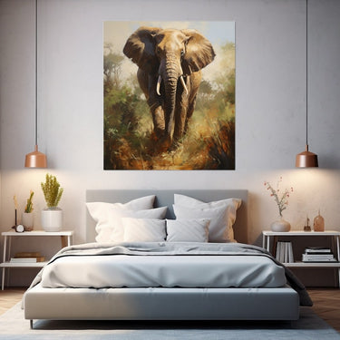 Canvas Painting of Elephant